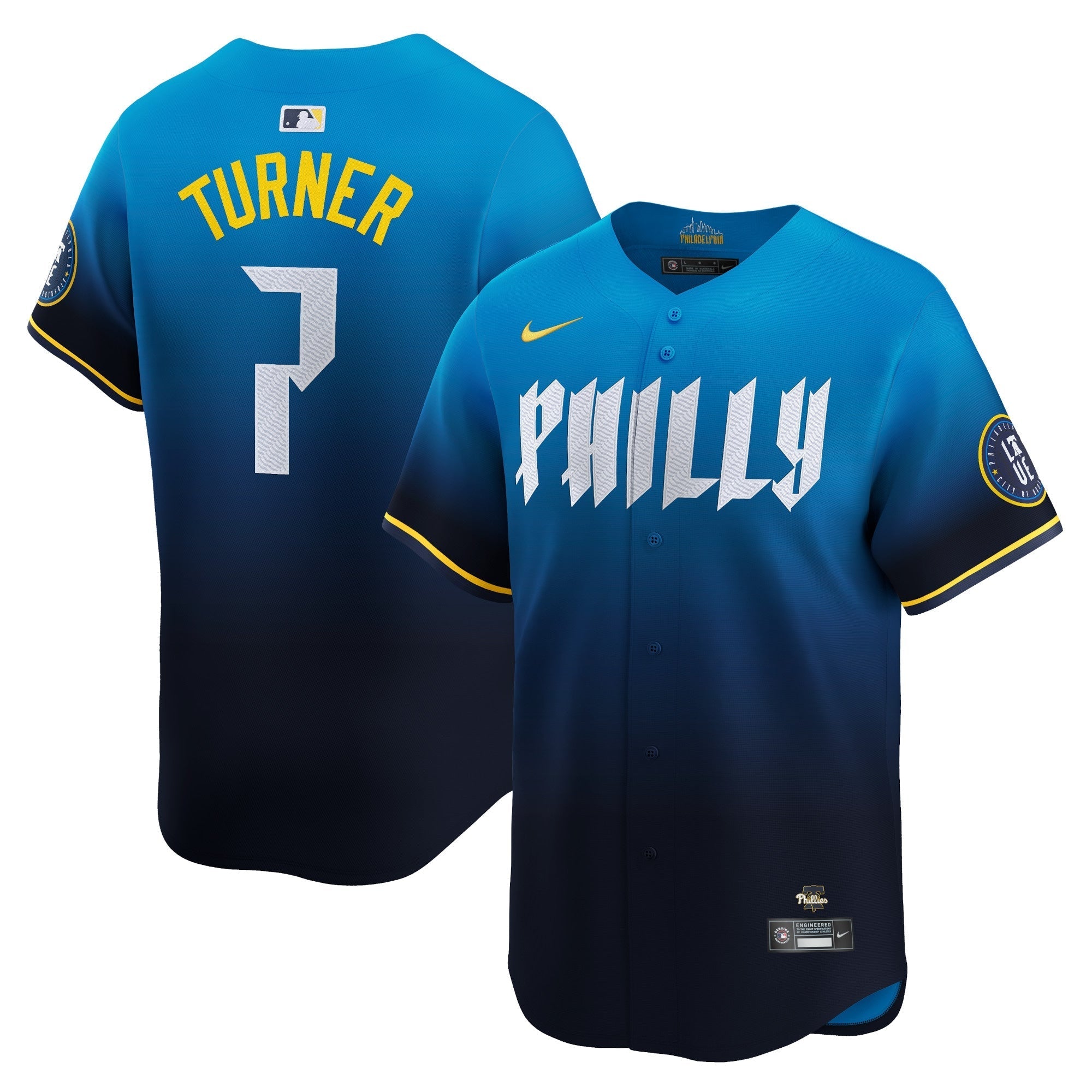 Trea Turner Philadelphia Phillies 2024 City Connect Limited Player Shirt - Blue