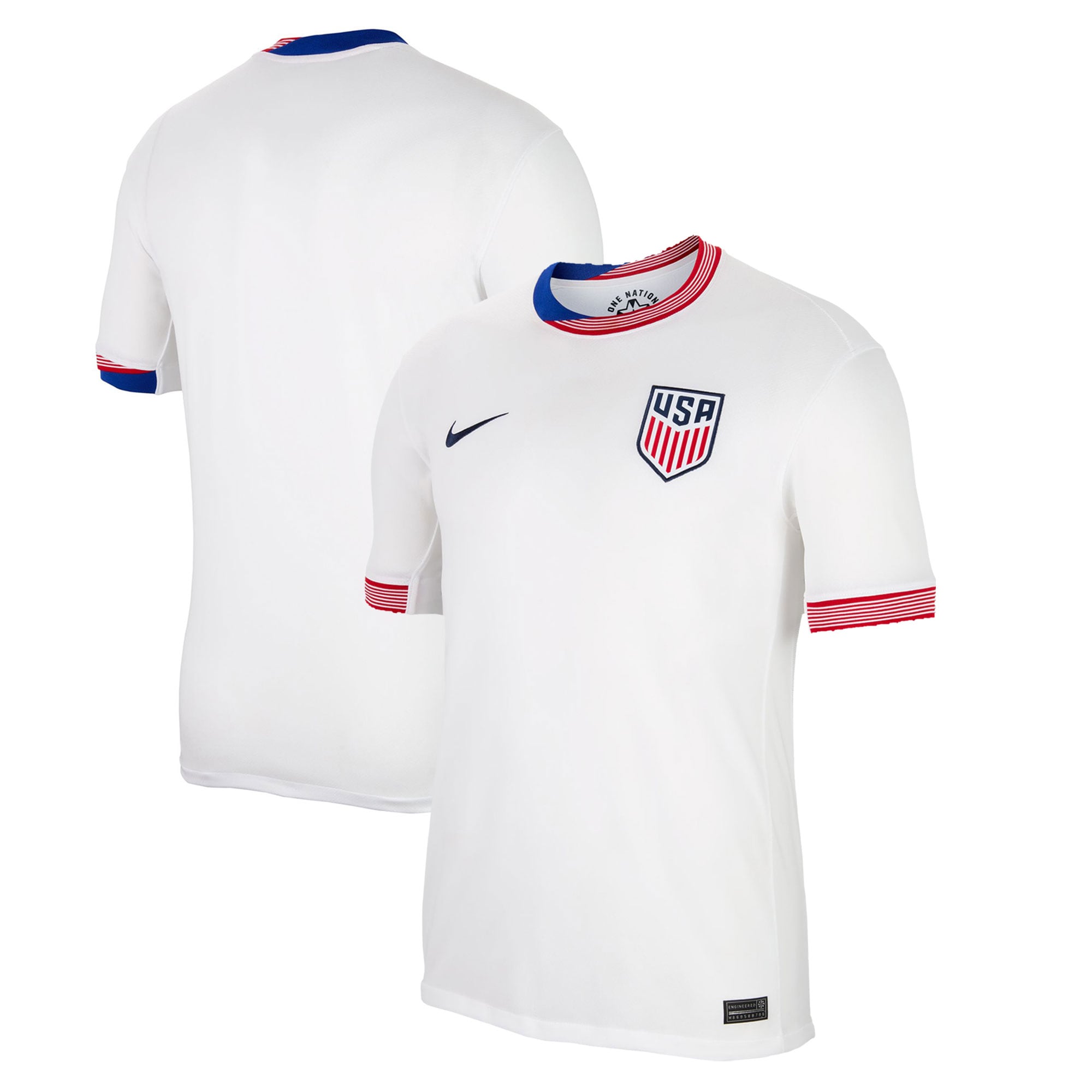 USMNT 2024 Home Customized Soccer Shirt - White