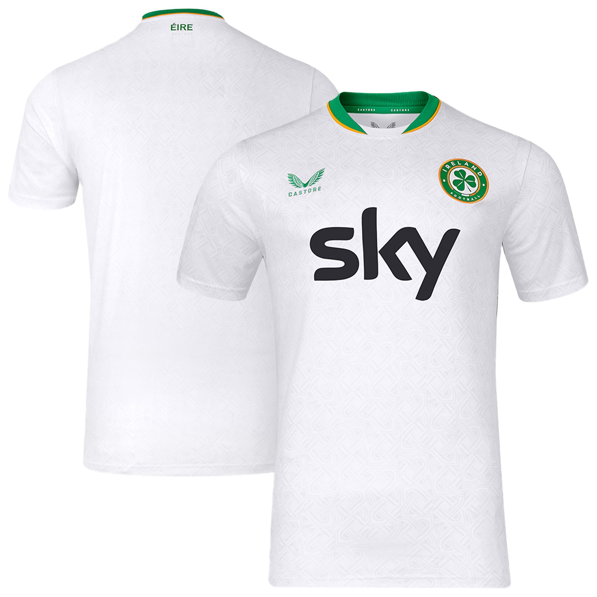 Republic of Ireland Castore Away Shirt 2024 Custom Soccer Shirt - White