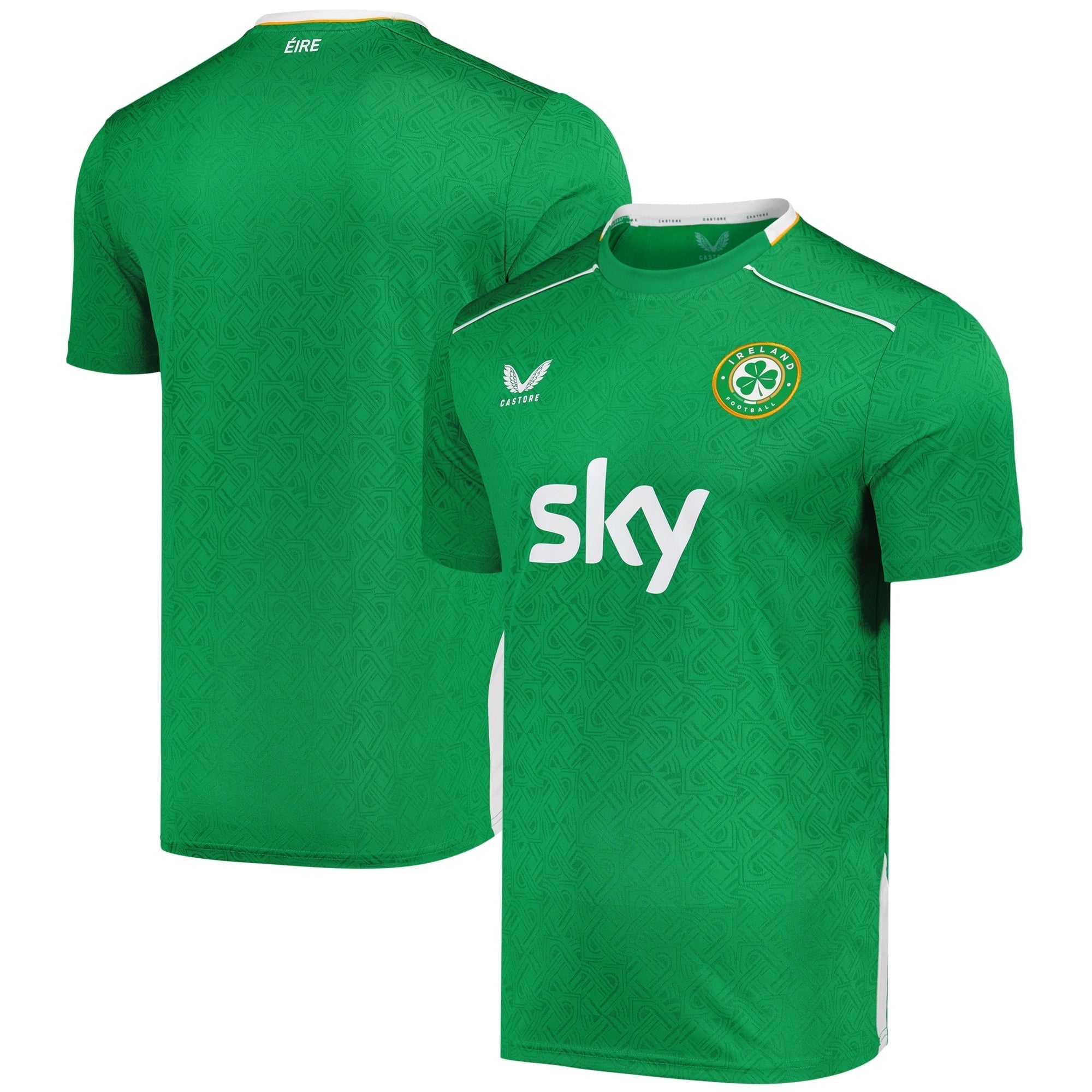 Republic of Ireland Castore Home Pro Shirt 2024 Custom Soccer Shirt - Green