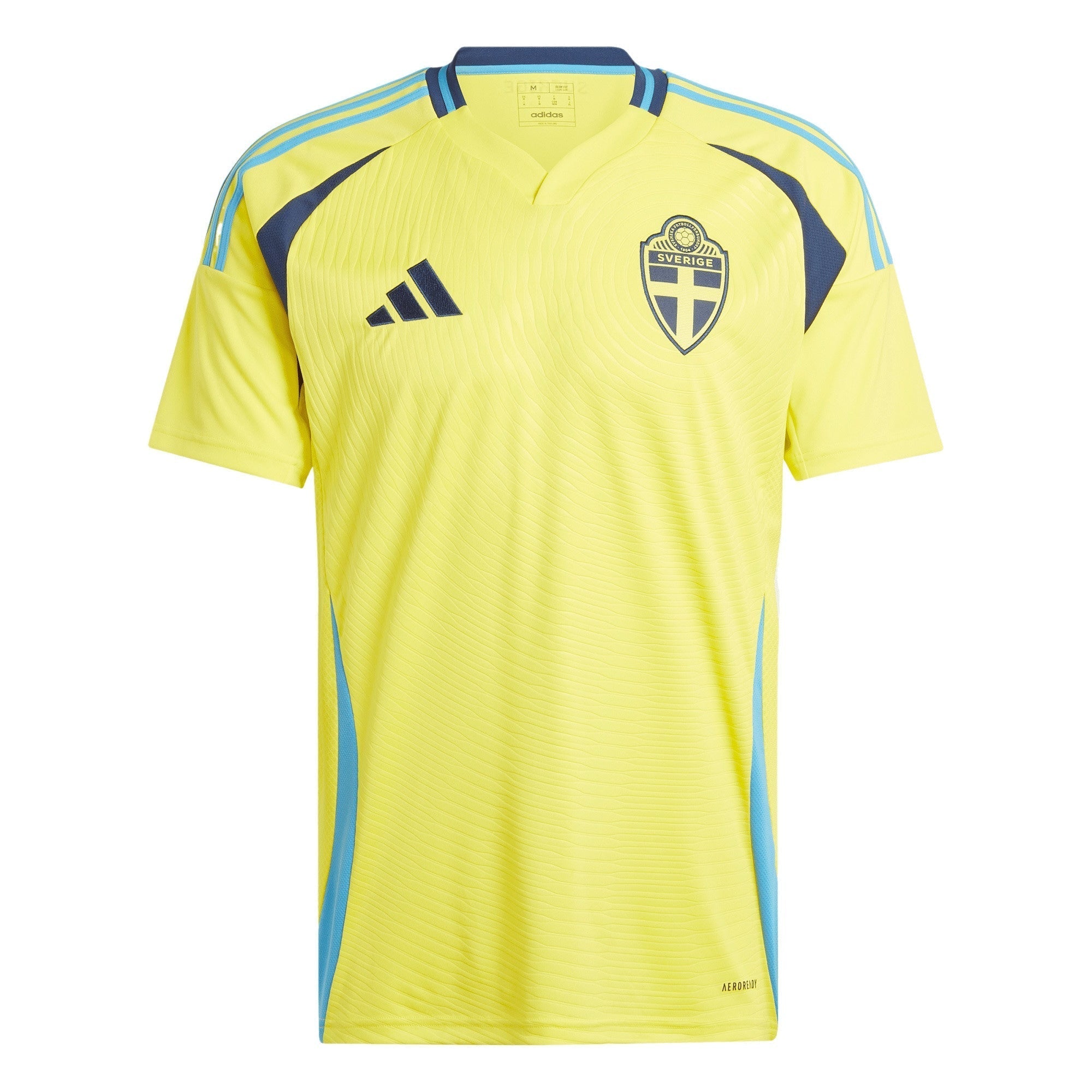 Sweden Home Shirt 2024 Customized Soccer Shirt - Yellow