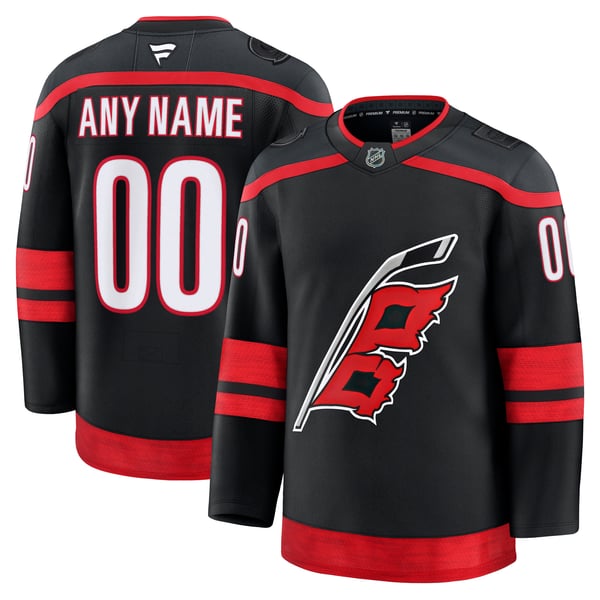 Hygo Shirts Carolina Hurricanes Fanatics Home Custom Jersey - Black