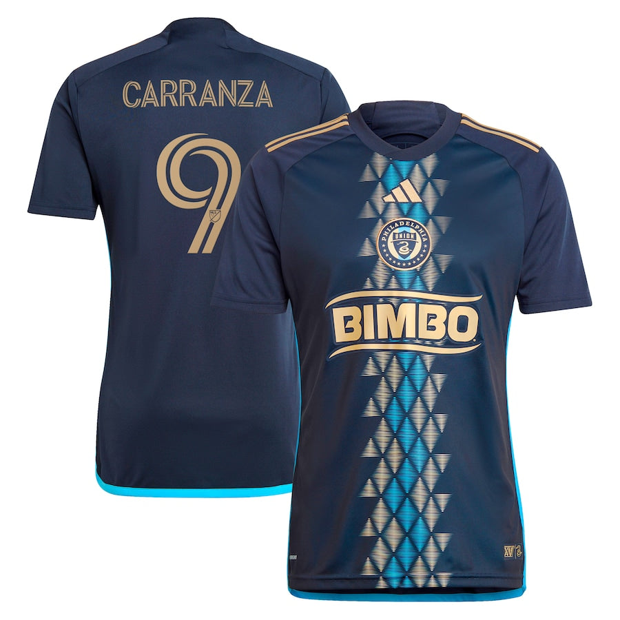 Julian Carranza Philadelphia Union  2024 The XV Kit Player Soccer Shirt – Navy
