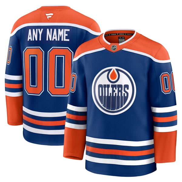 Hygo Shirts Edmonton Oilers Fanatics Home Premium Jersey Royal