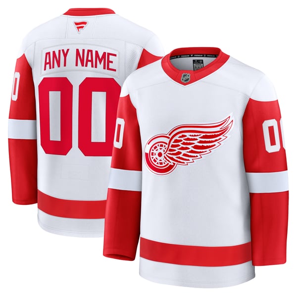 Hygo Shirts Detroit Red Wings Fanatics Away Premium Custom Jersey