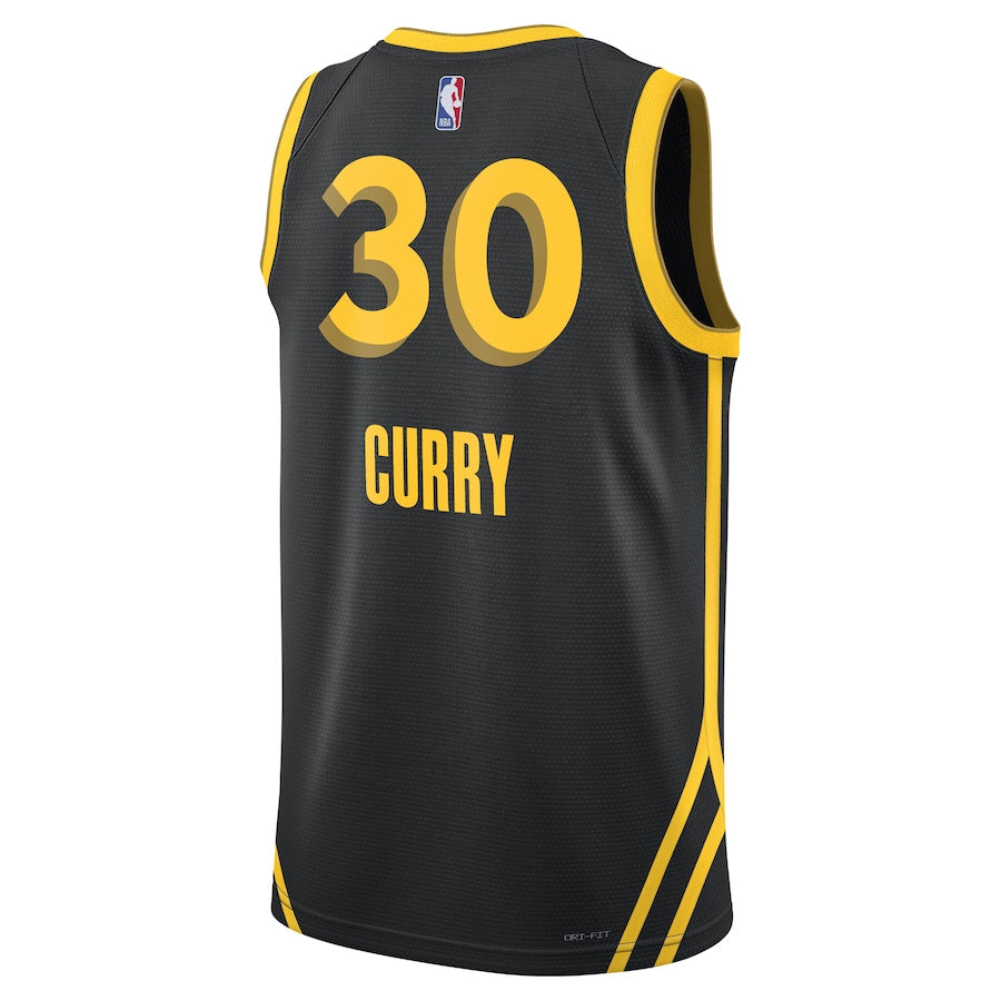 Stephen Curry Golden State Warriors  Unisex 2023/24 Swingman Shirt - Black - City Edition