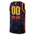 Oklahoma City Thunder  Unisex 2023/24 customized Swingman Shirt - Navy - City Edition