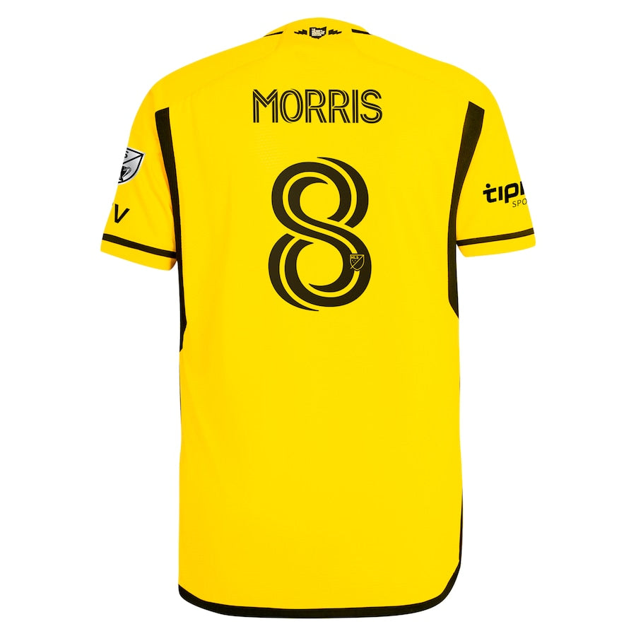 Men's Aidan Morris Columbus Crew 2024 The Home Kit Authentic Player Soccer Shirt - Yellow