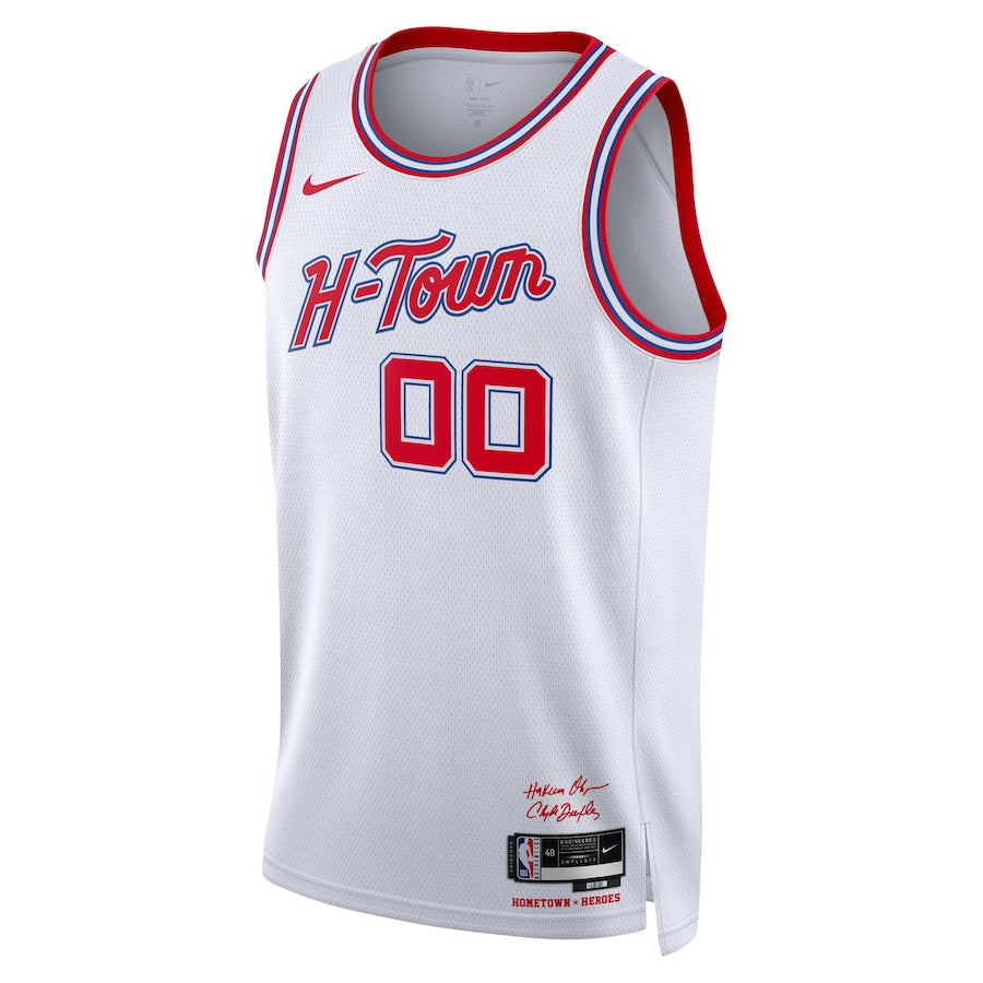 Houston Rockets  Unisex 2023/24 customized Swingman Shirt - White - City Edition