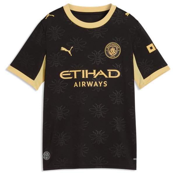 Manchester City Puma Youth 2026/27 Away Replica Custom Jersey - Black