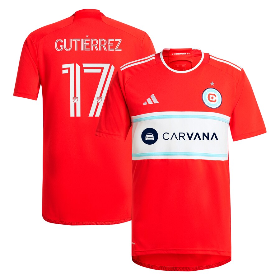 Brian Gutiérrez Chicago Fire  2024 Return To Red Player Soccer Shirt – Red