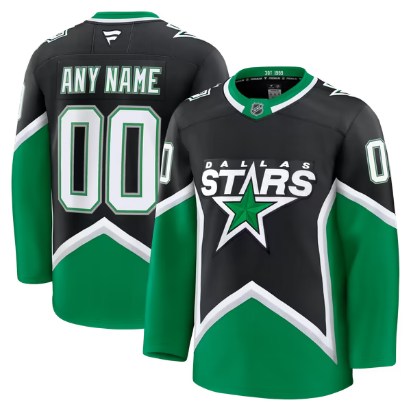 Hygo Shirts Dallas Stars Fanatics Alternate Premium Custom Jersey