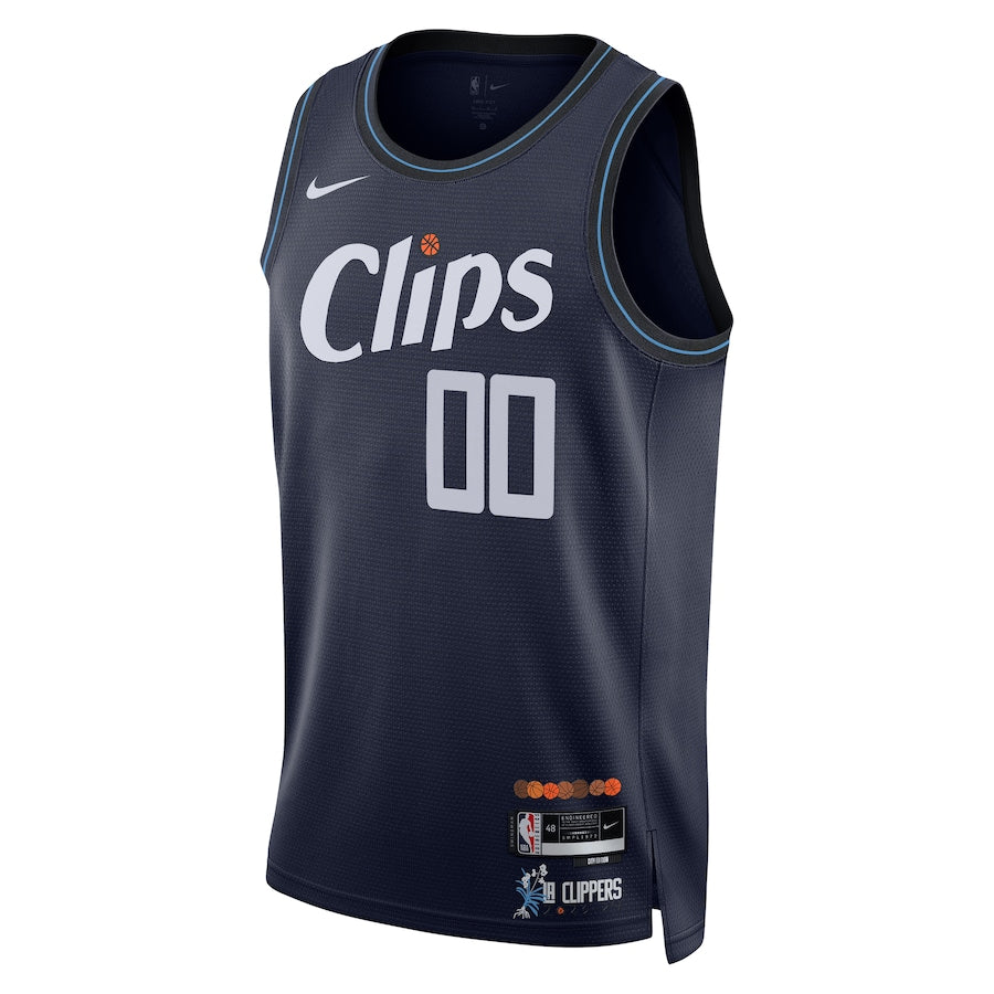 LA Clippers  Unisex 2023/24 customized Swingman Shirt - Navy - City Edition