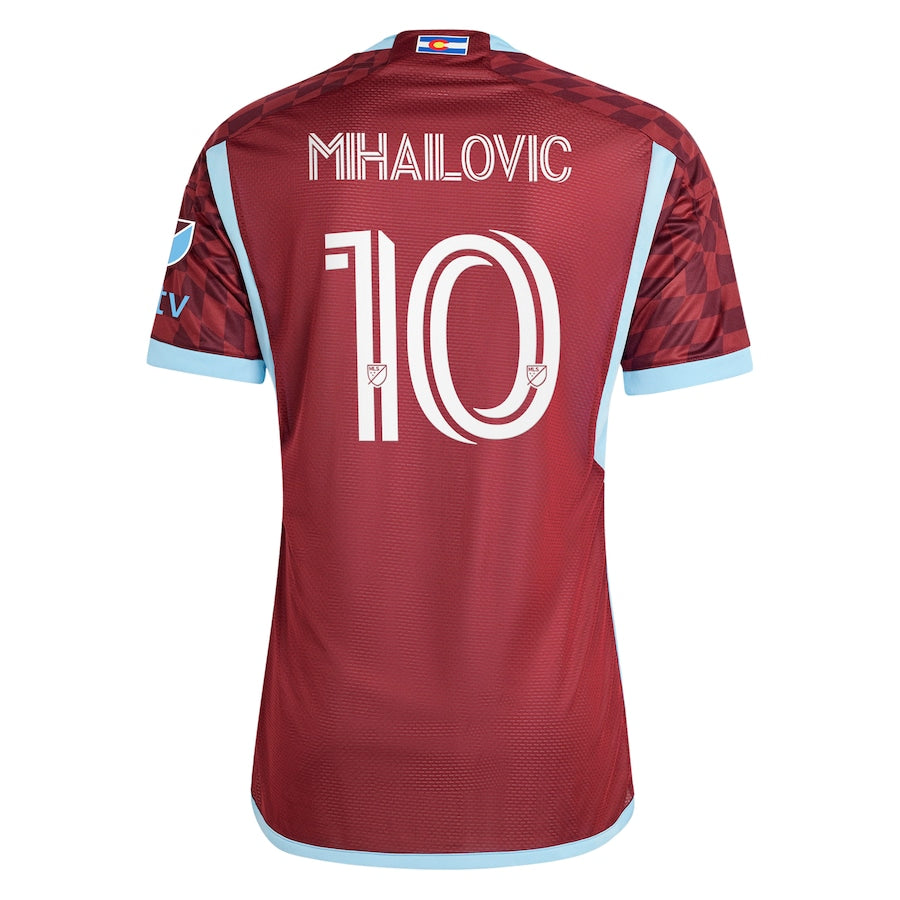 Djordje Mihailovic Colorado Rapids  2024 One Flag Kit Authentic Player Soccer Shirt - Burgundy