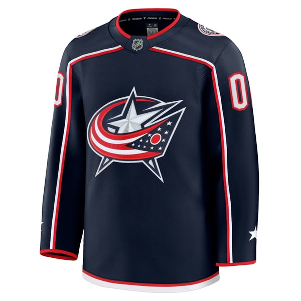 Hygo Shirts Columbus Blue Jackets Fanatics Home Premium Jersey Navy