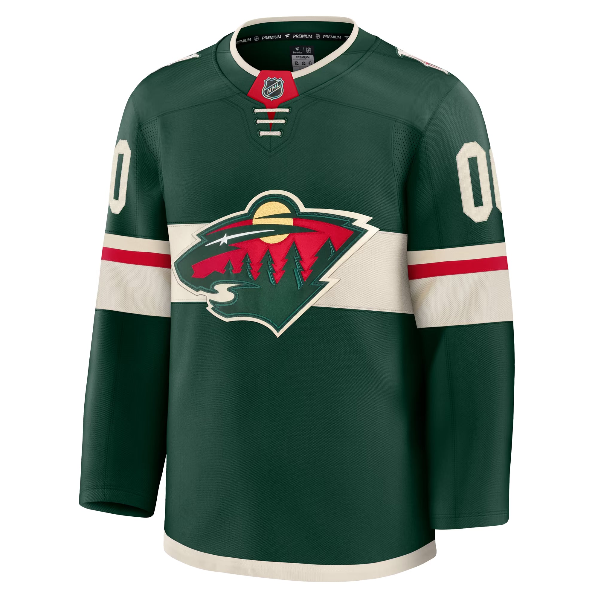Hygo Shirts Fanatics Minnesota Wild Home Premium Jersey Green
