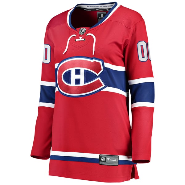 Hygo Shirts Fanatics Women's Montreal Canadiens Home Breakaway Custom Jersey - Red