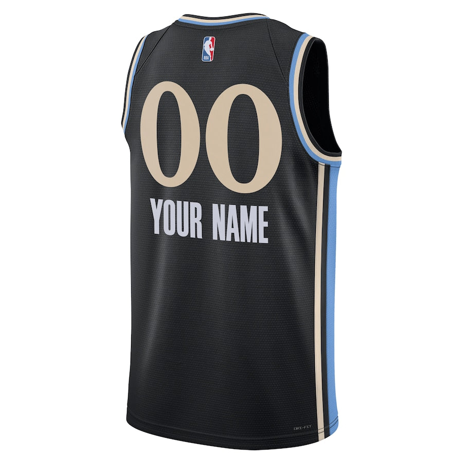 Atlanta Hawks  Unisex 2023/24 customized Swingman Shirt - Black - City Edition