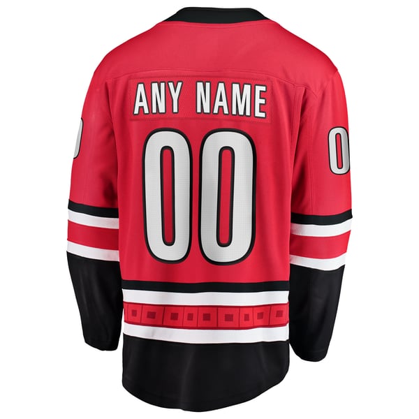 Hygo Shirts Carolina Hurricanes Fanatics Alternate Breakaway Custom Jersey