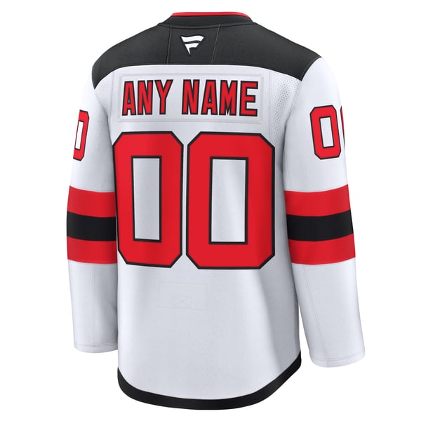 Hygo Shirts New Jersey Devils Fanatics Away Premium Custom Jersey White