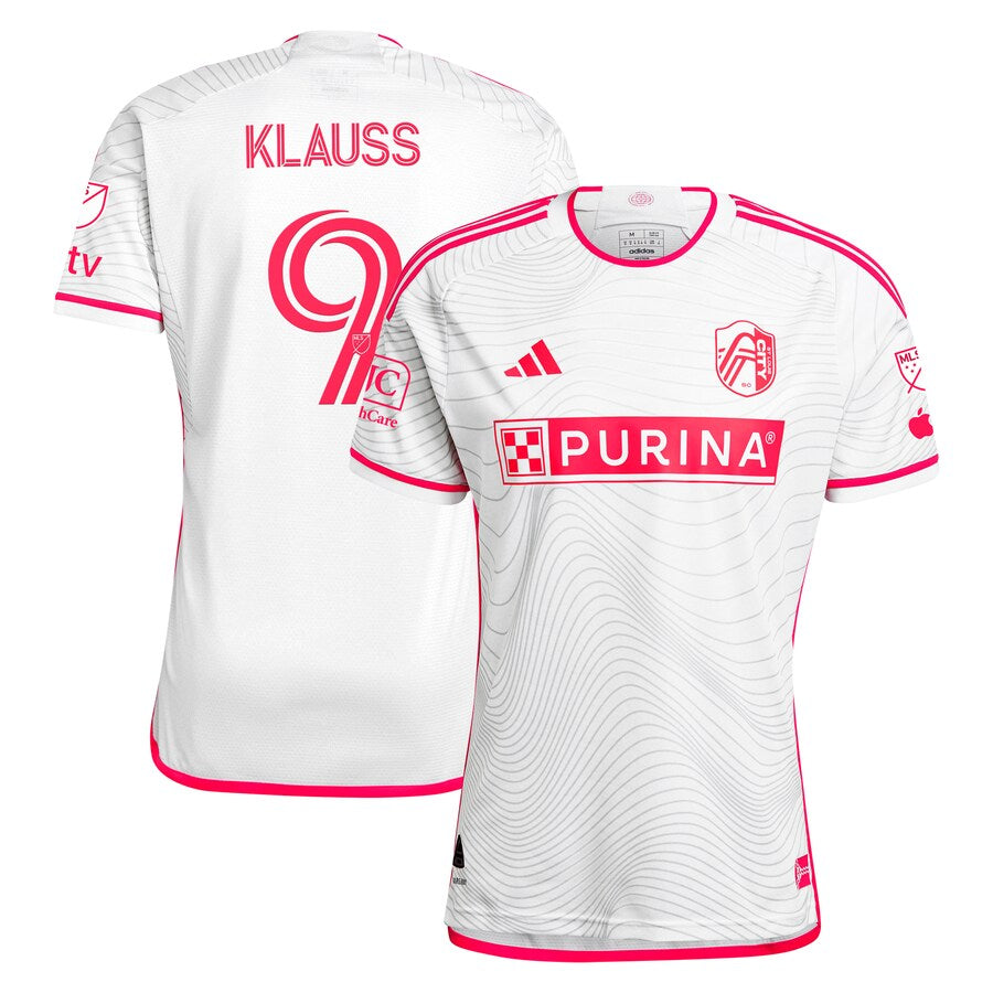 João Klauss St. Louis City SC  2024 The Confluence Kit Authentic Player Soccer Shirt - White
