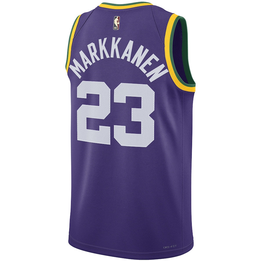 Lauri Markkanen Utah Jazz  Unisex 2023/24 Swingman  Shirt - Classic Edition - Purple