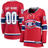 Hygo Shirts Fanatics Women's Montreal Canadiens Home Breakaway Custom Jersey - Red