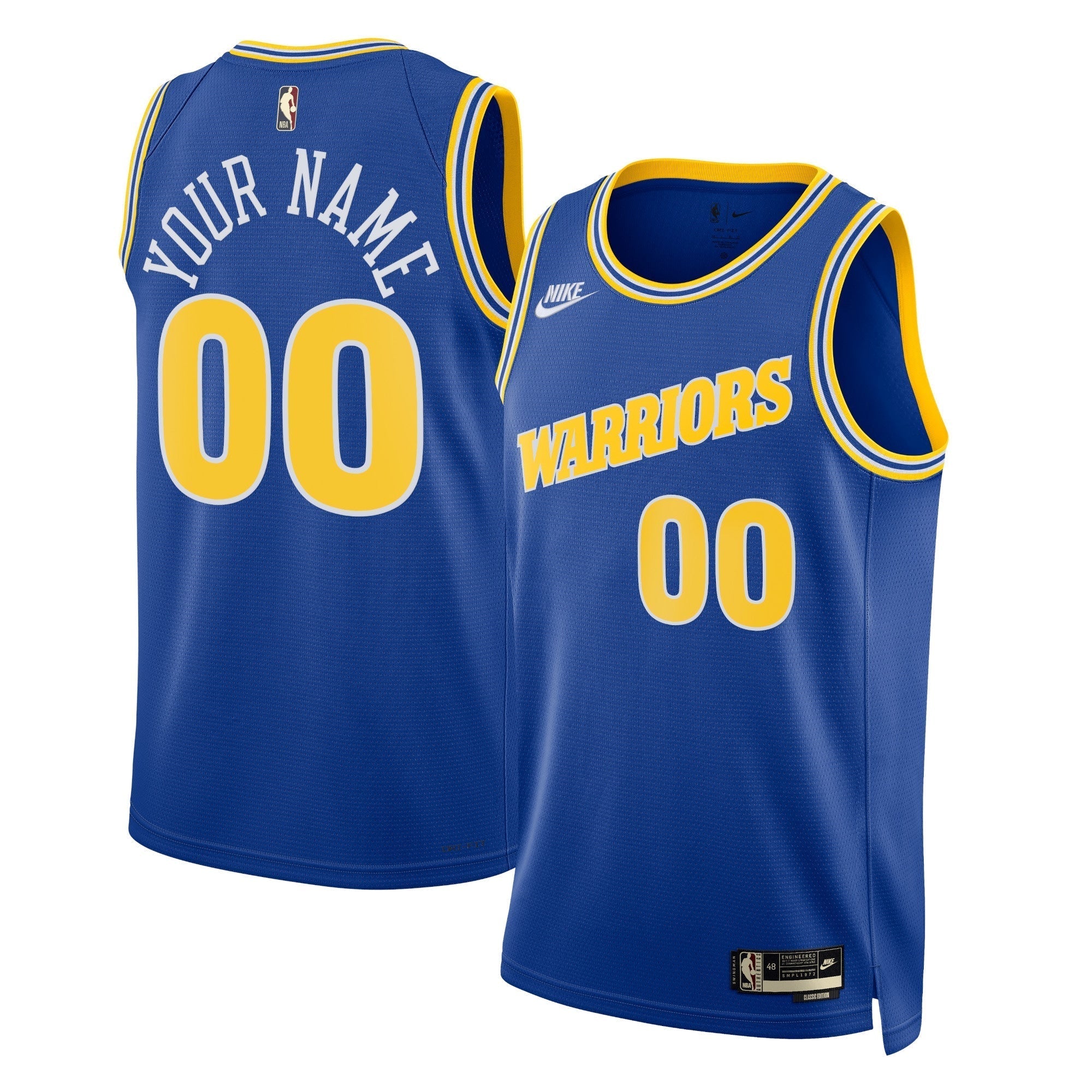 Golden State Warriors  Unisex 2022/23 customized Swingman Shirt - Classic Edition - Blue