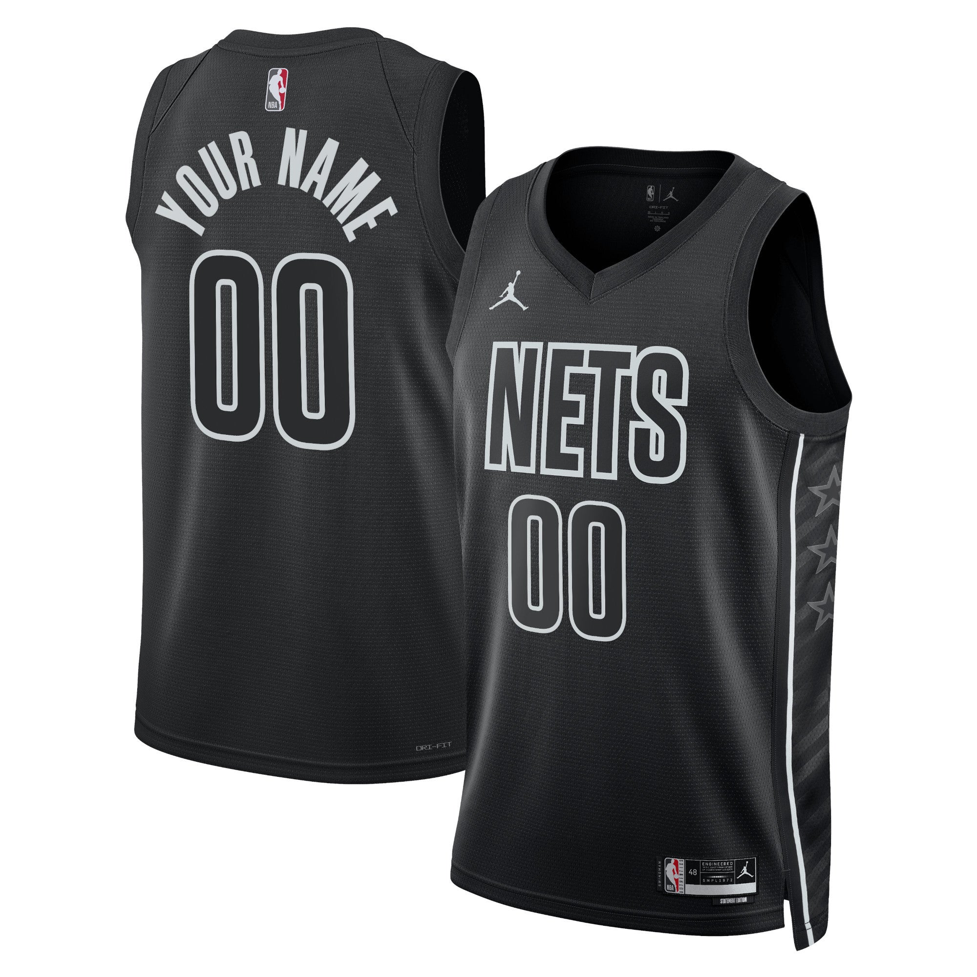 Brooklyn Nets Jordan Brand Unisex 2022/23 Swingman customized Shirt - Statement Edition - Black