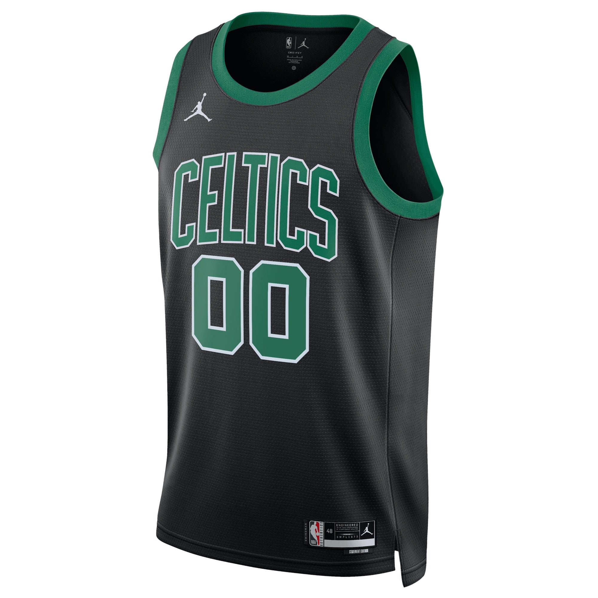 Boston Celtics Jordan Brand Unisex 2022/23 Swingman customized Shirt - Statement Edition - Black