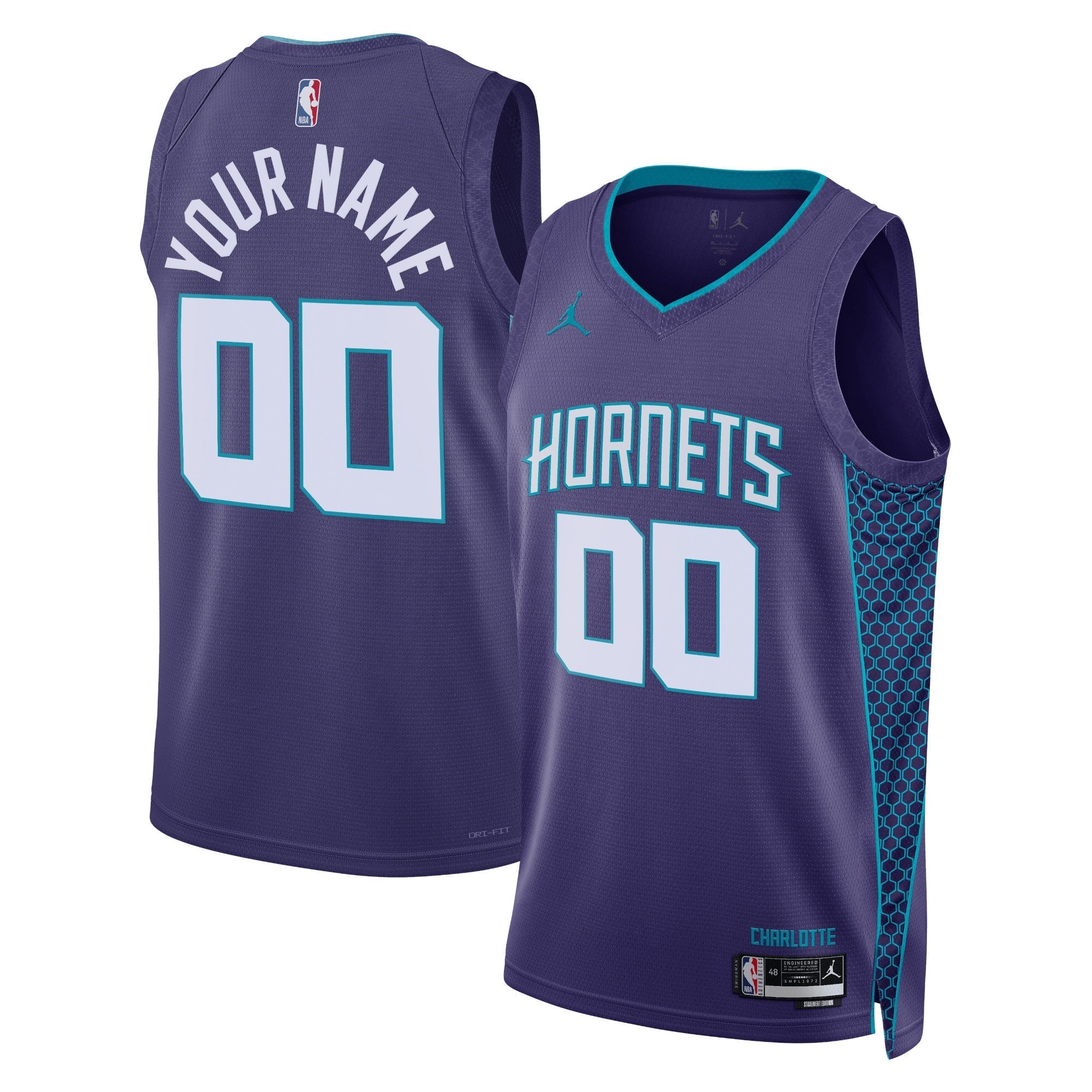 Charlotte Hornets Jordan Brand Unisex 2022/23 Swingman customized Shirt - Statement Edition - Teal