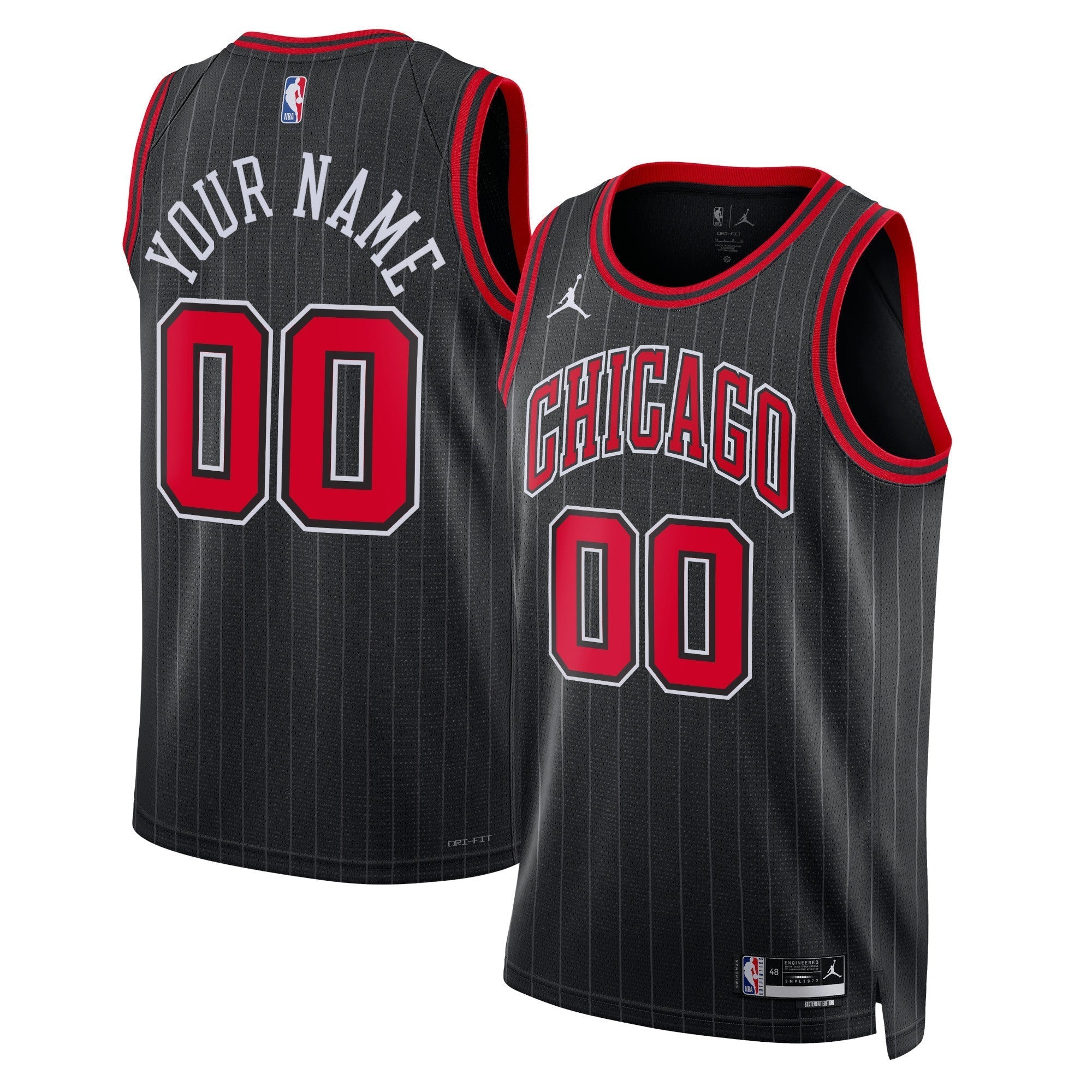 Chicago Bulls Jordan Brand Unisex 2022/23 Swingman customized Shirt - Statement Edition - Black