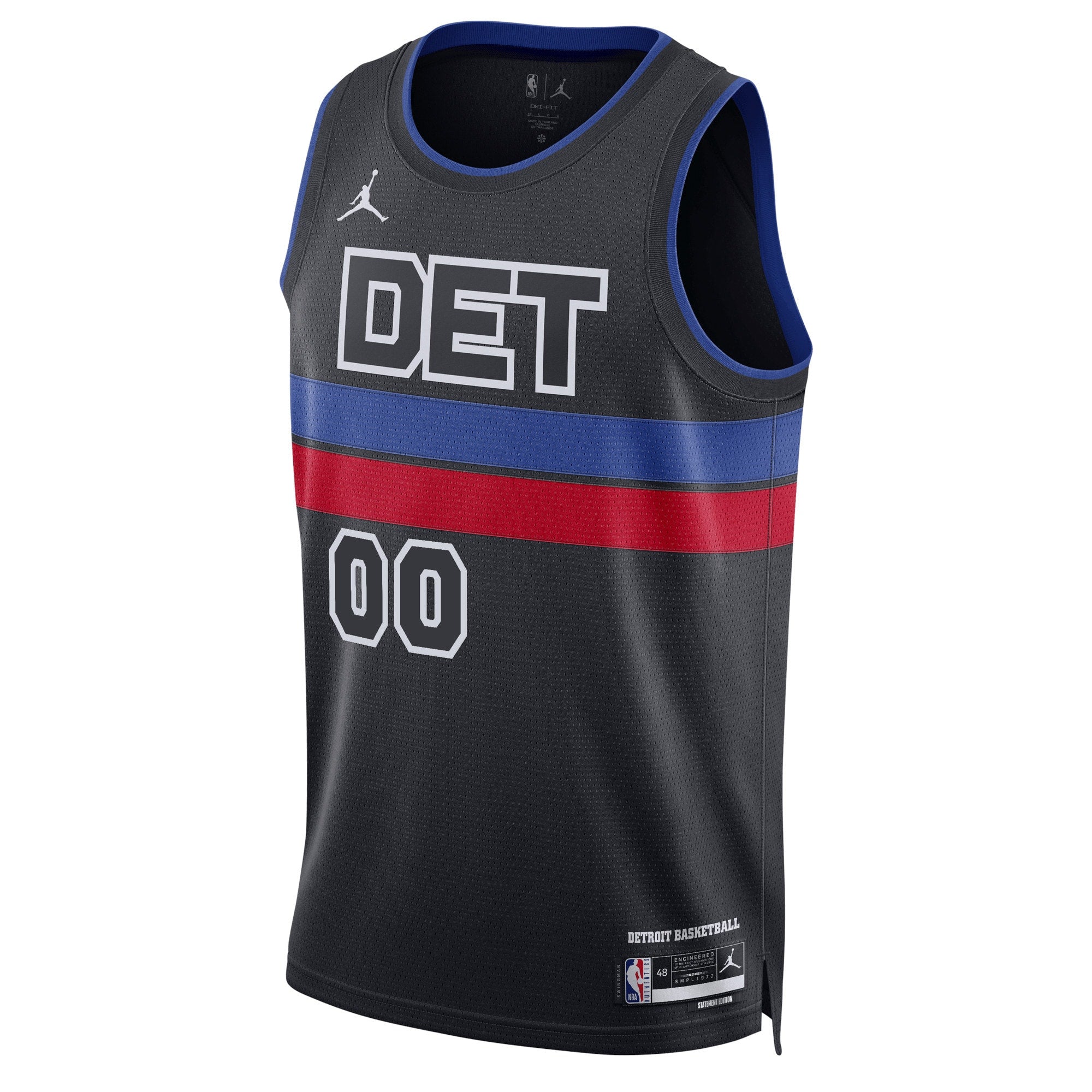 Detroit Pistons Jordan Brand Unisex 2022/23 Swingman customized Shirt - Statement Edition - Blue
