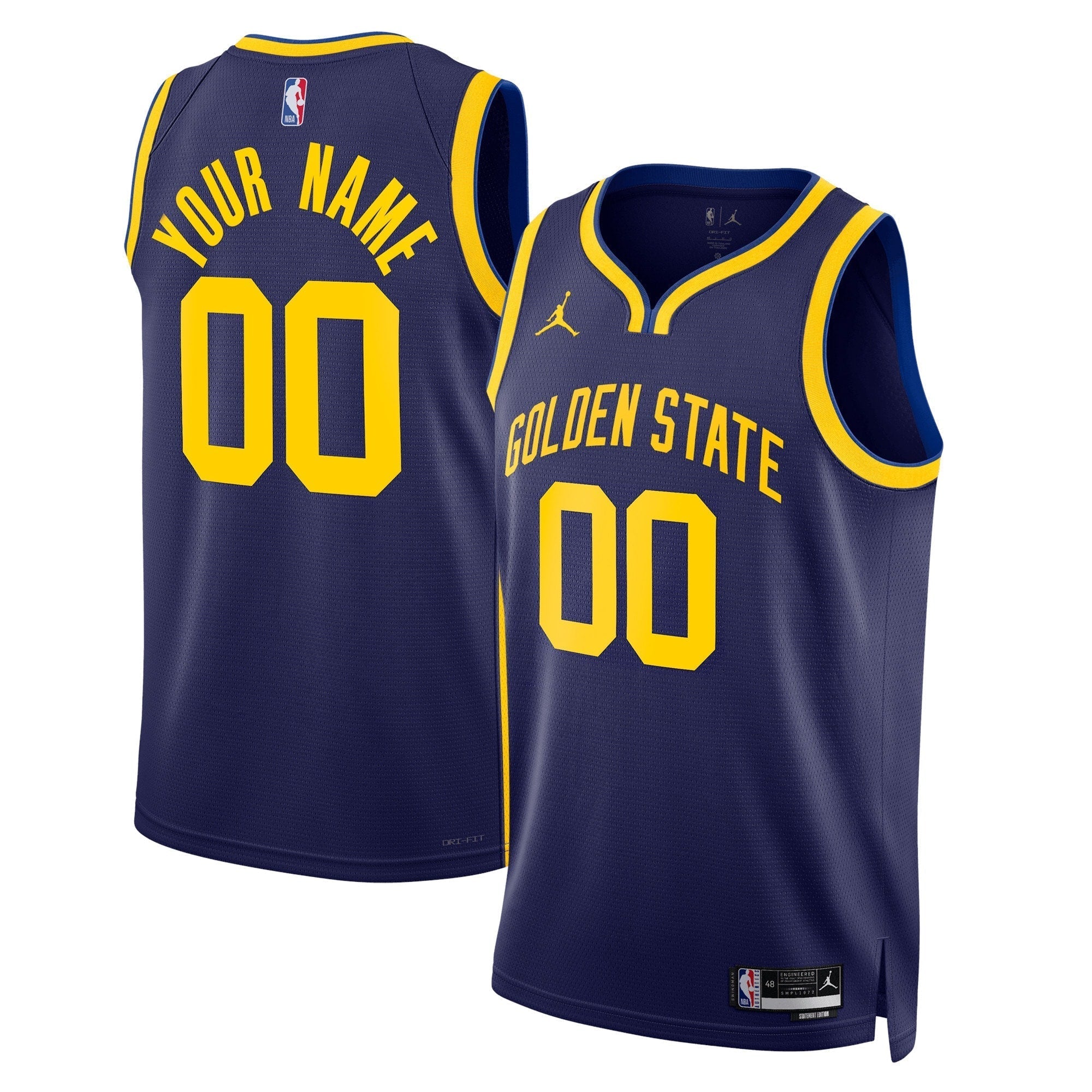Golden State Warriors Jordan Brand Unisex 2022/23 Swingman customized Shirt - Statement Edition - Blue