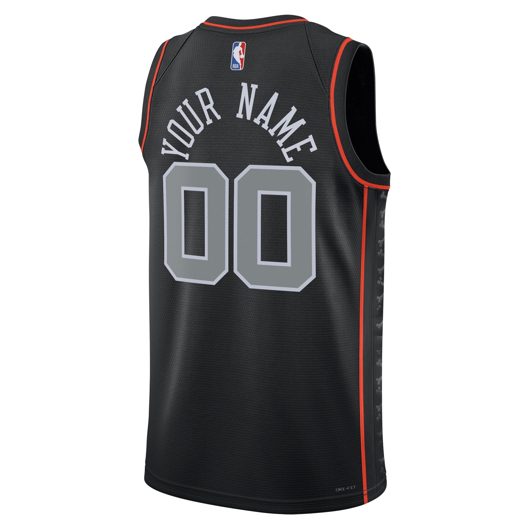 Detroit Pistons  Unisex 2023/24 customized Swingman Shirt - Black - City Edition