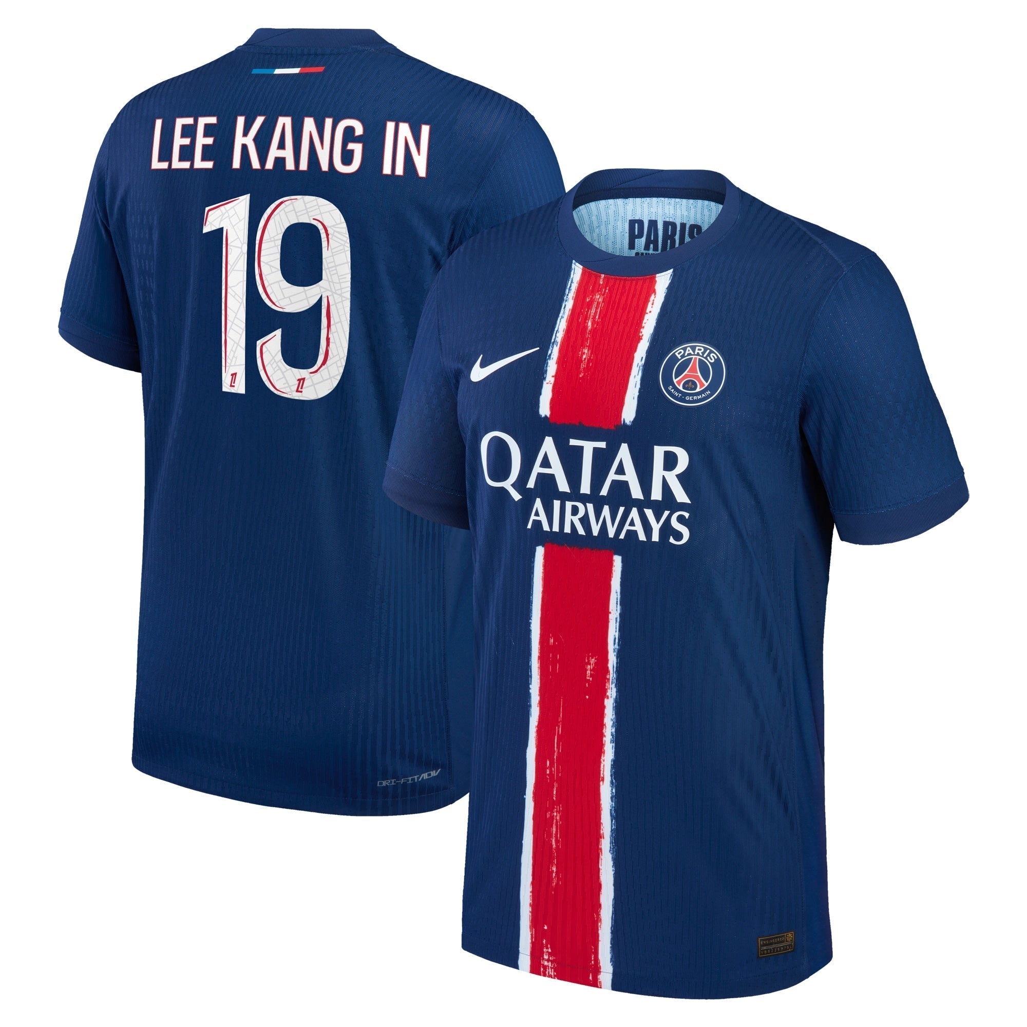 Lee Kang In Paris Saint-Germain 2024/2025 Player Soccer Shirt - Navy