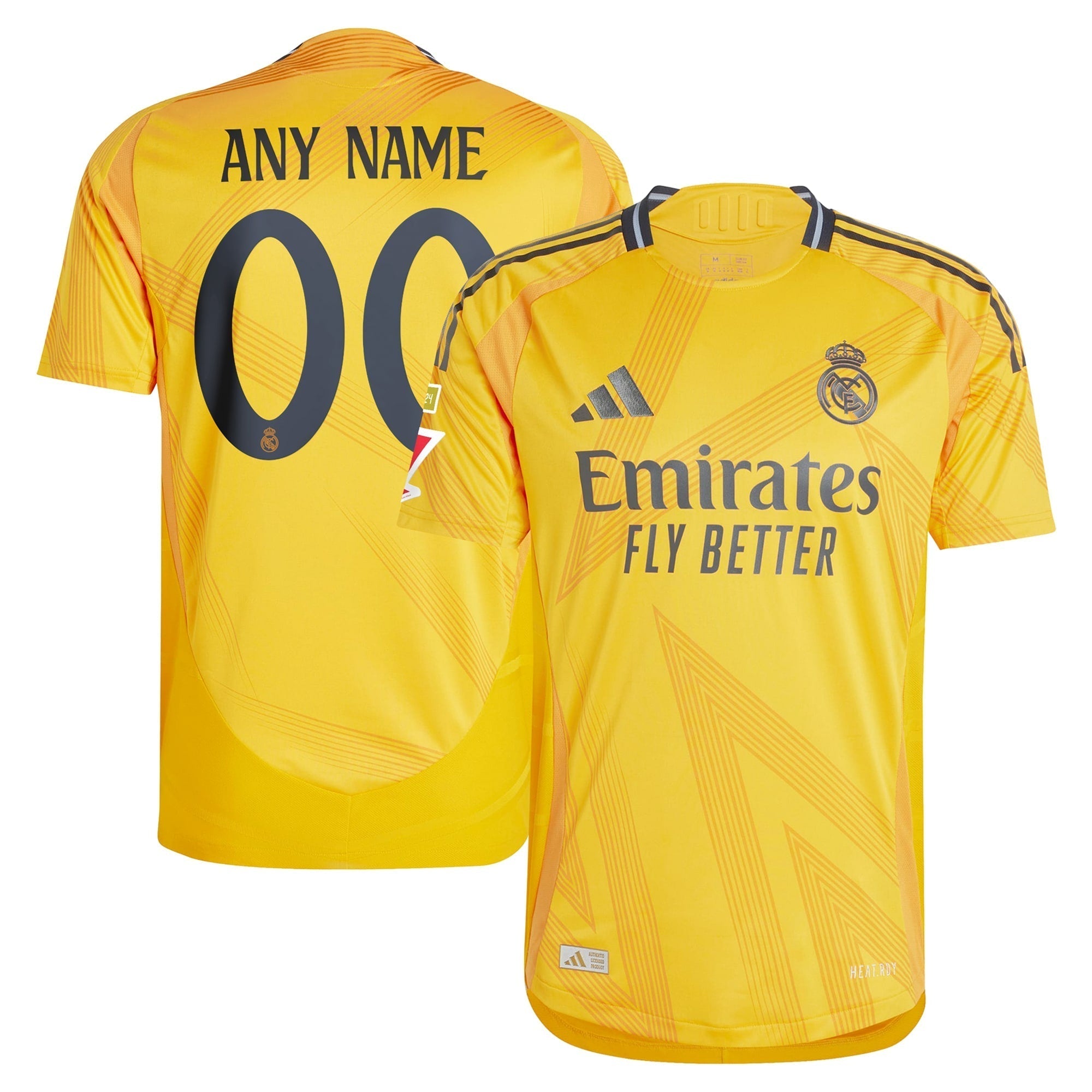 Real Madrid 2024/25 Away Custom Soccer Shirt - Orange