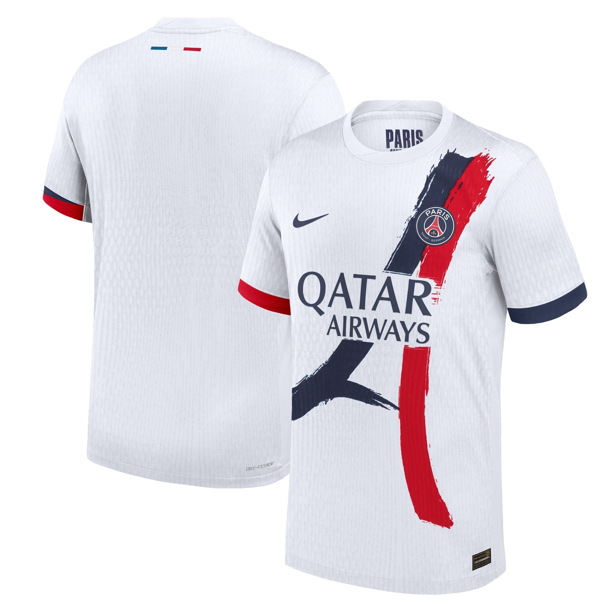 Paris Saint-Germain 2024/25 Away Custom Soccer Shirt - White