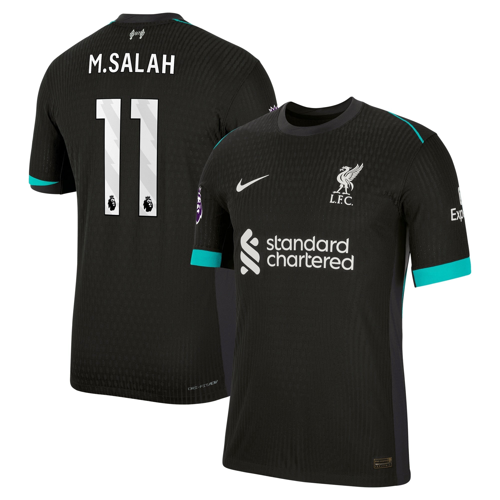 Mohamed Salah Liverpool 2024/25 Away Soccer Shirt - Forest Green
