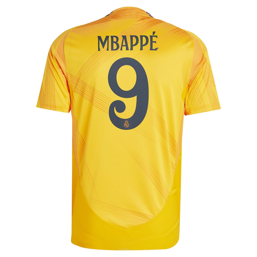 Kylian Mbappé Real Madrid 2024/25 Away Soccer Shirt - Orange