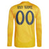Real Madrid 2024/25 Away Long Sleeve Custom Soccer Shirt - Orange