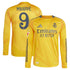 Kylian Mbappé Real Madrid 2024/25 Away Long Sleeve Player Soccer Shirt - Orange