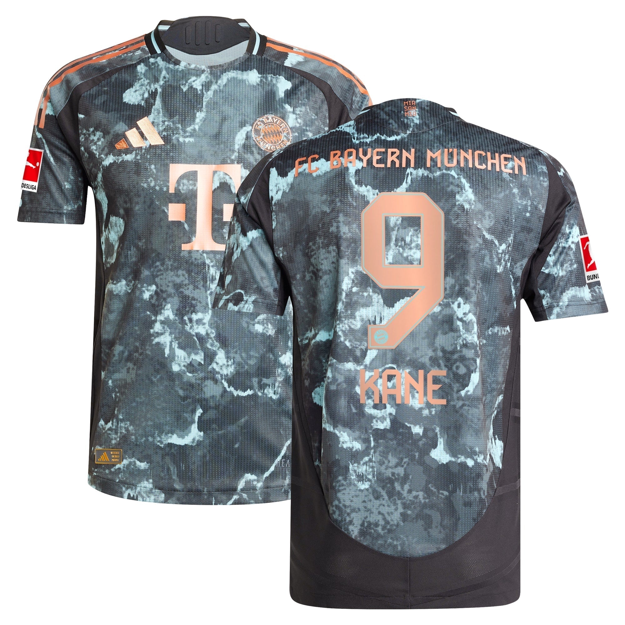 Harry Kane Bayern Munich 2024/25 Away Player Soccer Shirt - Black