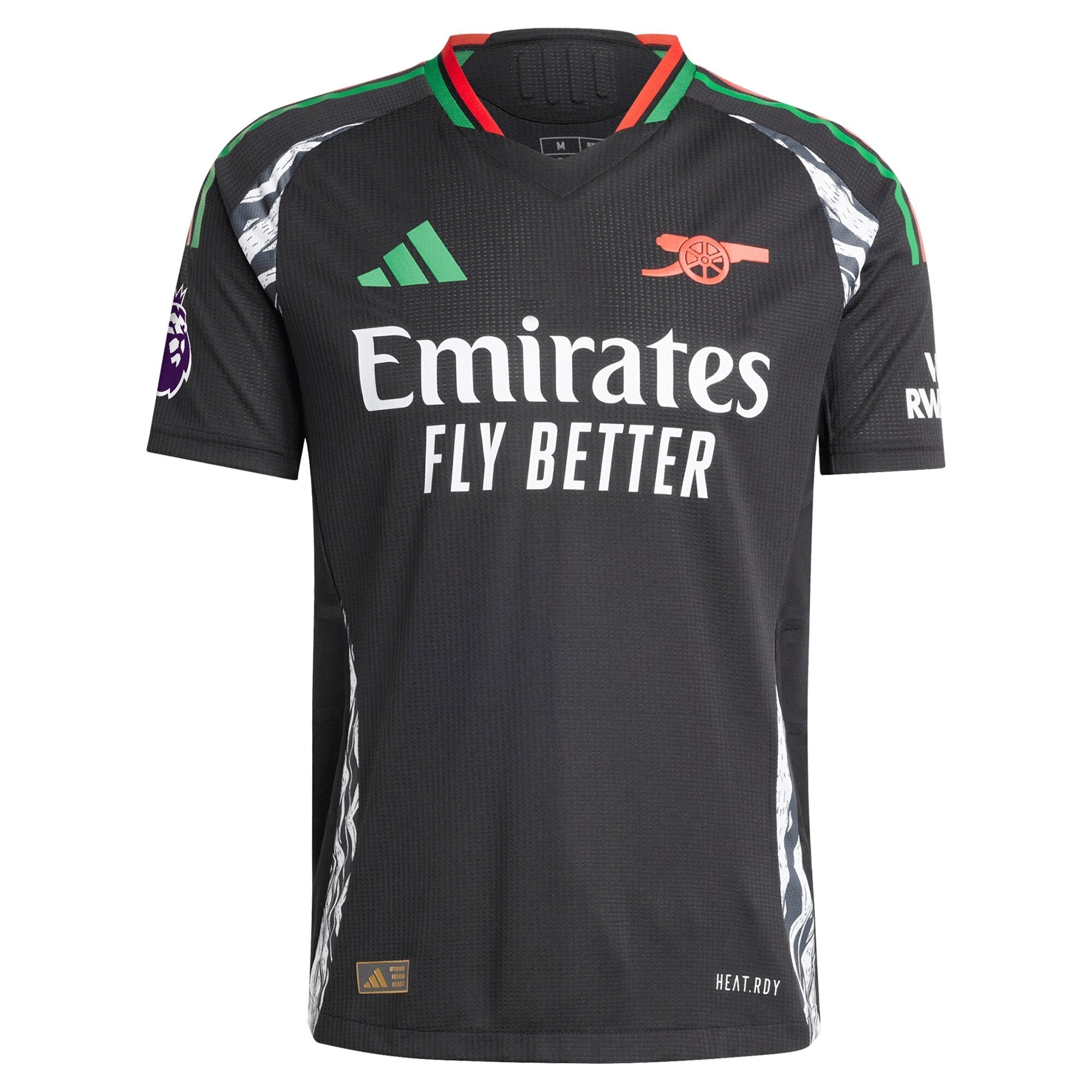 Martin Odegaard Arsenal 2024/25 Away Player Soccer Shirt - Black