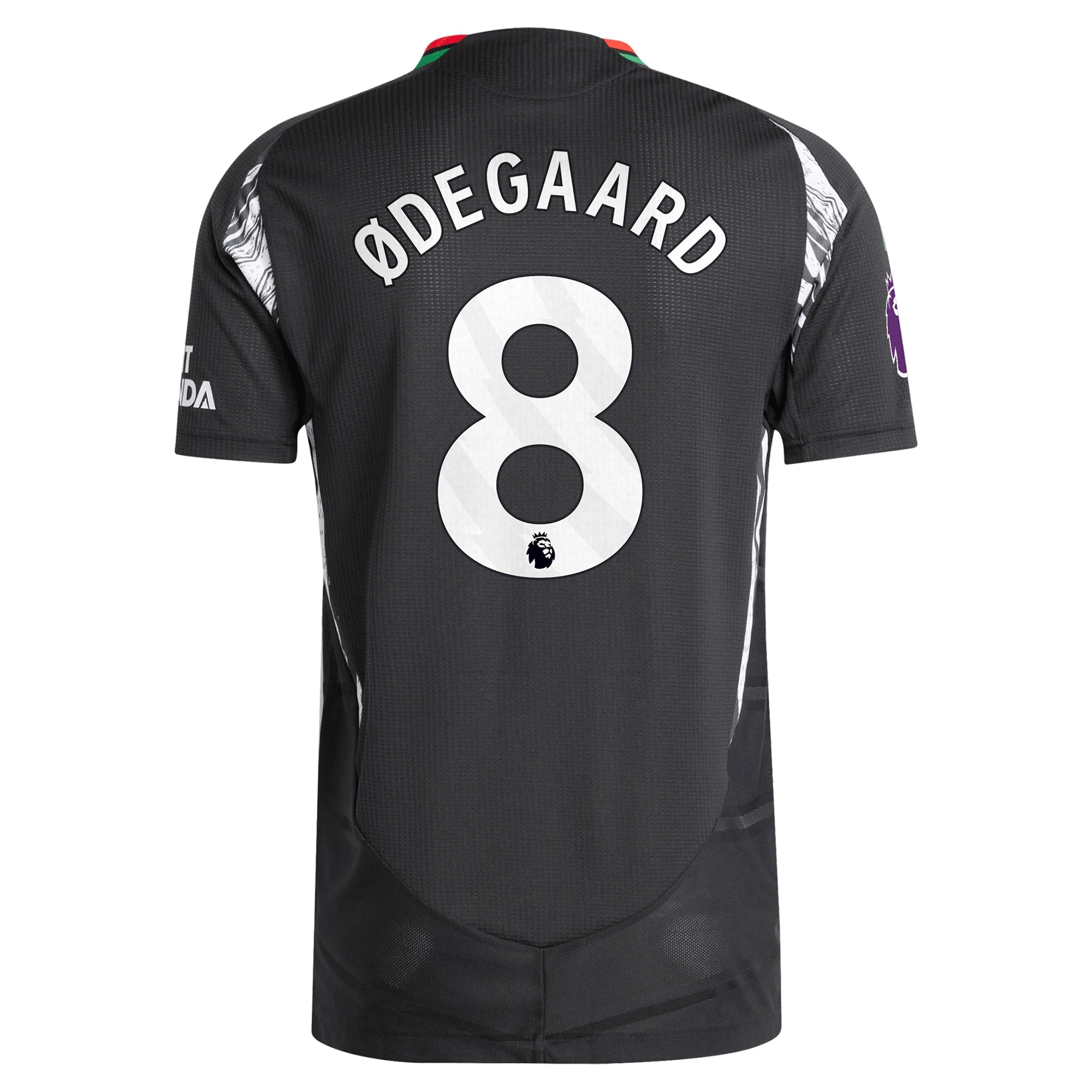 Martin Odegaard Arsenal 2024/25 Away Player Soccer Shirt - Black