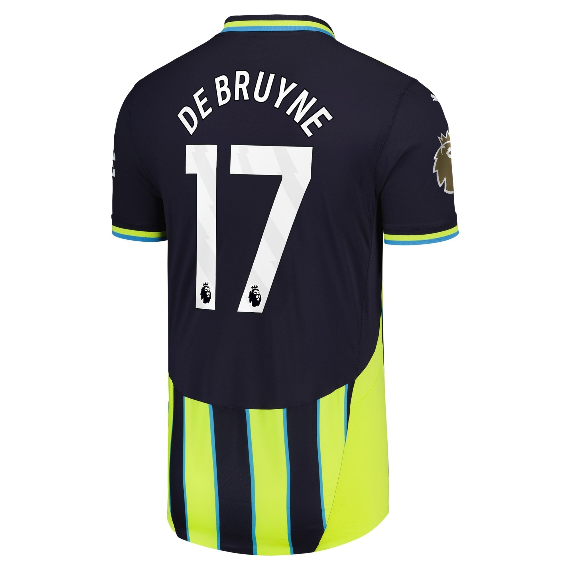 Kevin De Bruyne Manchester City 2024/25 Away Player Soccer Shirt - Navy