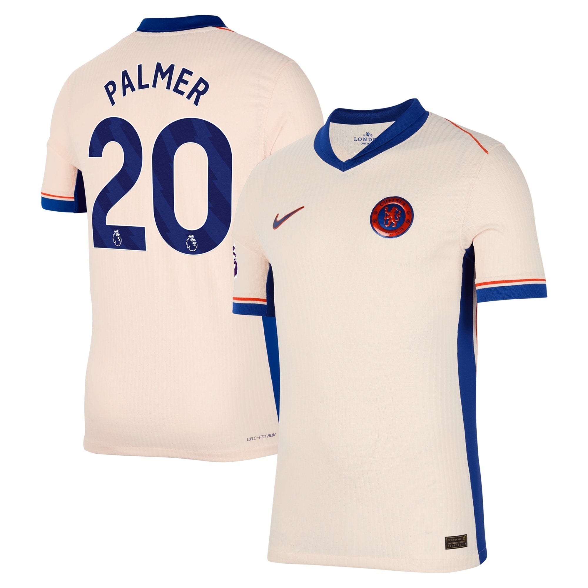 Cole Palmer Chelsea 2024/25 Away Player Soccer Shirt - Orange