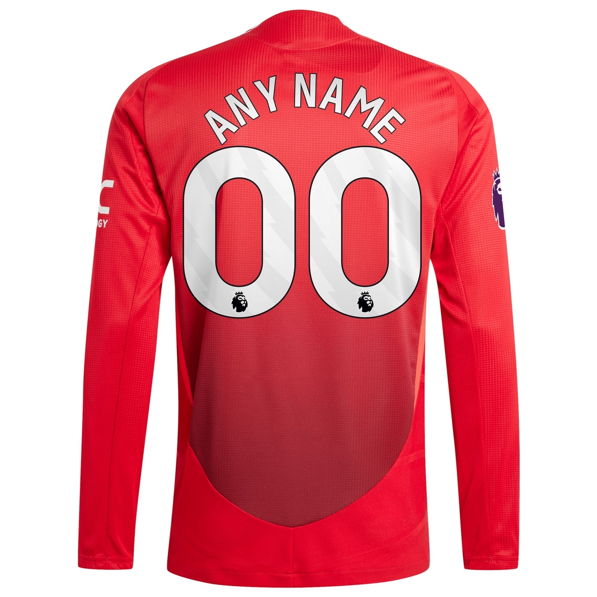 Manchester United  2024/2025 Home Customized Long Sleeve Soccer Shirt - Red