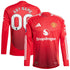 Manchester United  2024/2025 Home Customized Long Sleeve Soccer Shirt - Red