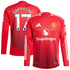 Alejandro Garnacho Manchester United 2024/2025 Home Long Sleeve Player Soccer Shirt - Red